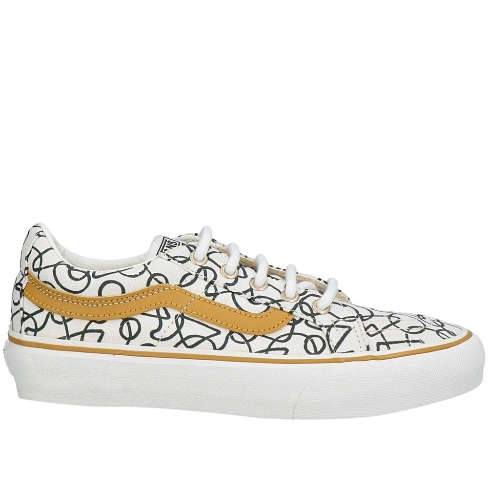 NWT Vans Sk8 Low Reissue Sneakers Textured Waves / Marshmallow Shoes Skate NEW - Picture 2 of 16